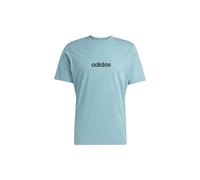 adidas Essentials Linear T-Shirt Herren - türkis/schwarz - 2XL