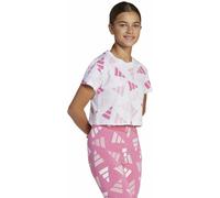 adidas Essentials Logo Celebration Jr - T-Shirt - Mädchen 13-14A White/Pink