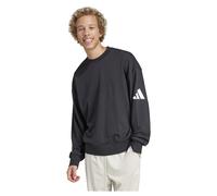 Adidas Essentials Loose Fit 3 Bar Logo Sweatshirt L Black / White