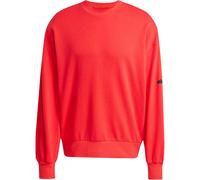 adidas Herren Essentials LOSE FIT Three BAR Sweatshirt, Pure Ruby/Black, XXL