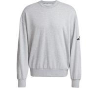 Essentials Loose Fit 3 Bar Logo Sweatshirt Medium Grey Heather / Black 2XL