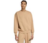 Sweatshirt ADIDAS SPORTSWEAR "M SWT FL", Herren, Gr. XL, warm sandstone, schwarz, Obermaterial: 55% Baumwolle, 36% Polyester, 9% Viskose, Rundhals, angesetztes Bündchen, Sweatshirts Sweatshirt (142662