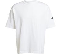 ADIDAS Herren Shirt Essentials Loose Fit 3 Bar Logo (JC9296) M WHITE/BLACK