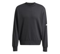 Sweatshirt ADIDAS SPORTSWEAR "M SWT FT", Herren, Gr. S, schwarz-weiß (schwarz, weiß), Obermaterial: 55% Baumwolle, 36% Polyester, 9% Viskose, normal, Rundhals, Sweatshirts Sweatshirt (99711266-S) schw