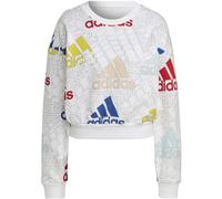 Adidas Essentials Multi-Colored Logo Crop Sweatshirt Damen Sweatshirt, weiß M