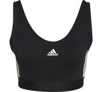Adidas Essentials Removable Pads 3-Streifen Crop- Damen Top, schwarz S