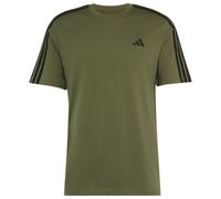 adidas Essentials 3-Streifen Single Jersey Left Chest Branded T-Shirt Herren KY4114 - olive four/black M