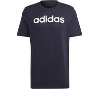 Adidas Essentials Single Linear Embroidered Logo Herren T-Shirt, blau M