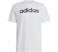 Adidas Essentials Single Linear Embroidered Logo Herren T-Shirt, weiß L