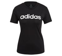 Adidas T-Shirt Damen Essentials Slim Logo Schwarz/Weiß Größe S
