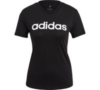 Adidas T-Shirt Damen Essentials Slim Logo Schwarz/Weiß Größe S