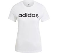 adidas Damen Essentials Slim Logo T-Shirt, White/Black, XS