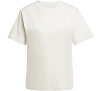 adidas Essentials Small Logo Baumwoll T-Shirt Damen JI6079 - wonder alumina/white XL