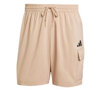 adidas Herren Essentials SMALL Logo Cargo Chelsea Short, Warm Sandstone/Black, XXL