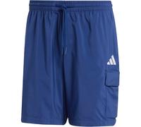 adidas Men's Essentials SMALL Logo Cargo Chelsea Short, Dark Blue/White, M