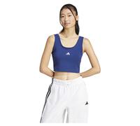 adidas Damen Essentials SMALL Logo Cotton Lifestyle Tank, Dark Blue/White, XXL