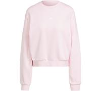 adidas Damen Essentials SMALL Logo Feel Cozy Relaxed FIT Sweatshirt, Clear pink/White, M
