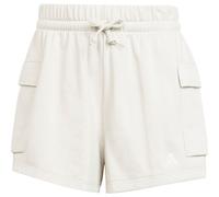adidas Cargoshorts Essentials Small Logo French Terry Beige/Weiß 2XL Damen