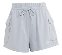 adidas Essentials Small Logo French Terry Cargoshorts Damen KC5256 - halo silver/white XS