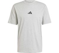 adidas T-Shirt Herren Essentials Small Logo Single Jersey – mittelgrau meliert/schwarz – XL