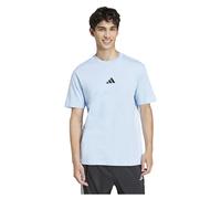 ADIDAS SPORTSWEAR T-Shirt mit Logo-Stitching in Bleu, Größe L