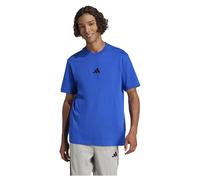 Adidas Herren T-Shirt Essentials Small Logo JF1094 – Single Jersey, Team Royal Blue/Black, XL