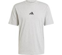 adidas Essentials Small Logo Single Jersey T-Shirt Herren JF1091 - medium grey heather/black 3XL