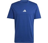 adidas Men's Essentials SMALL Logo Single Jersey Tee, Dark Blue/White, XXL