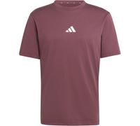 adidas Essentials Small Logo Single Jersey T-Shirt Herren JF1098 - aurora ruby/white XXL