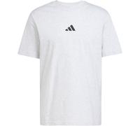 adidas Essentials Small Logo Single Jersey T-Shirt Herren JF1100 - light grey heather/black XL