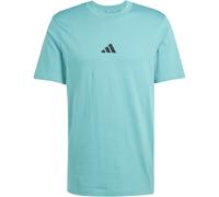 adidas Essentials Small Logo Single Jersey T-Shirt Herren JX5653 - powder teal/black M