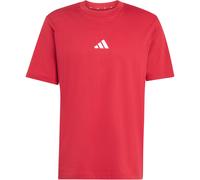 Adidas T-Shirt Essentials Small Logo Single Jersey – 100% Baumwolle – Active Maroon/White, M