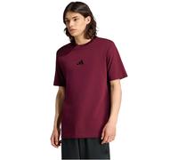 adidas Essentials Small Logo Single Jersey T-Shirt Herren KF2403 - maroon/black XL