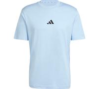 adidas Essentials Small Logo Single Jersey Tee glow blue-black (ACDZ) XL