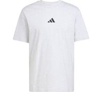 adidas Essentials Small Logo Single Jersey Tee light grey heather-black (A37L) S