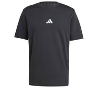 adidas - Essentials Small Logo Single Jersey Tee - T-Shirt, Gr. 3XL, grau (Black/White)