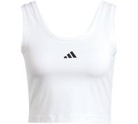 Adidas Damen Top Essentials Small-Logo Baumwolle Lifestyle JD0545 Weiß/Schwarz XL