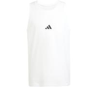 adidas Men's Essentials SMALL Logo Single Jersey Tank TOP, White/Black, XL