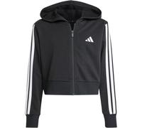 adidas Mädchen Essentials Full Zip Hoodie, Black/White, 9-10 Years