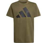adidas Essentials T-Shirt Kinder JC9658 - olive strata/black 164