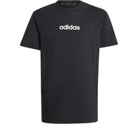 Adidas Unisex Kinder Essentials LINEAR Logo T-Shirt, Black/White, 9-10 Years