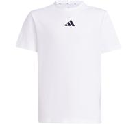 adidas Unisex Kids Essentials T-Shirt, White/Black, 13-14 Years