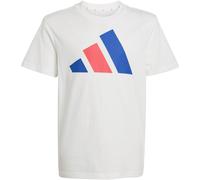 adidas Essentials T-Shirt Kinder JY0298 - white/team royal blue/pure ruby 164
