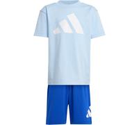 adidas Essentials T-Shirt + Shorts Set Kinder JC9724 - glow blue/white 122