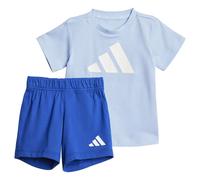 adidas Unisex Baby ESSENTIALS BIG LOGO T-SHIRT SET, glow blue/white, 12-18 Months