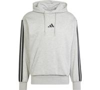 adidas Herren Essential Three Stripes Fleece Hoodie Sweatshirt, medium Grey Heather/Black, XL