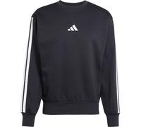 Sweatshirt ADIDAS SPORTSWEAR "M 3S FL SWT", Herren, Gr. L, schwarz-weiß (schwarz, weiß), Obermaterial: 55% Baumwolle, 36% Polyester, 9% Viskose, sportlich, Rundhals, Sweatshirts (86172117-L) schwarz,