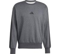 adidas Essentials Three Stripes Fleece Sweatshirt dark grey heather-black (9407) M