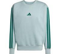 Adidas Essentials 3 Stripes Fleece Sweatshirt M Wonder Sage / Collegiate Green