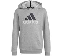 Adidas Kinder Hoodie U BL 2 Essentials, zweifarbiges Logo, Baumwolle, Grau/Weiß Gr. 152